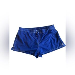 ZeroXposur Women's Blue Swimwear Trunks woven board shorts UPF30 quick dry